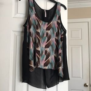 Translucent Back Tank Top